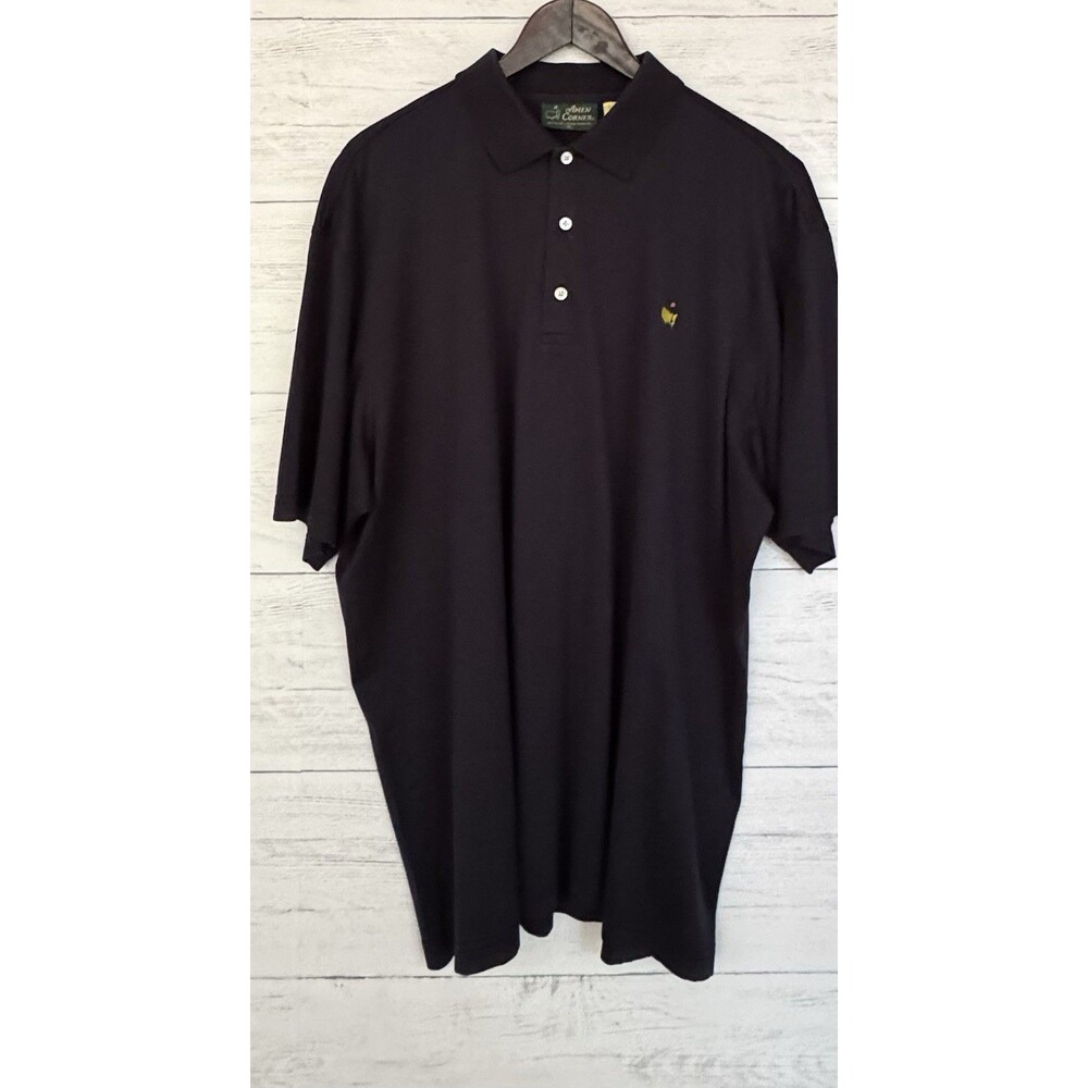 Men's Amen Corner The Masters Short Sleeve Pima Cotton Polo Shirt XL Navy
